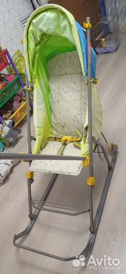 Детские санки коляска ника