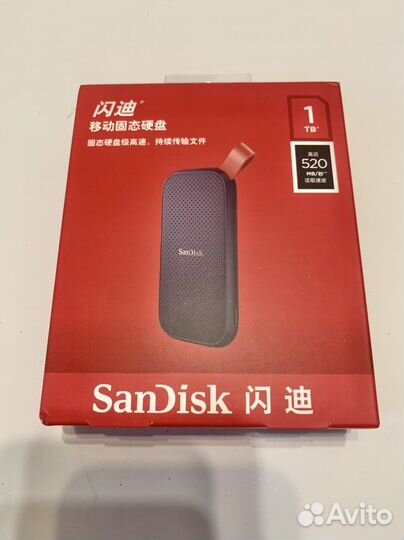 Внешний жесткий диск SSD SanDisk E30 1TB Новый