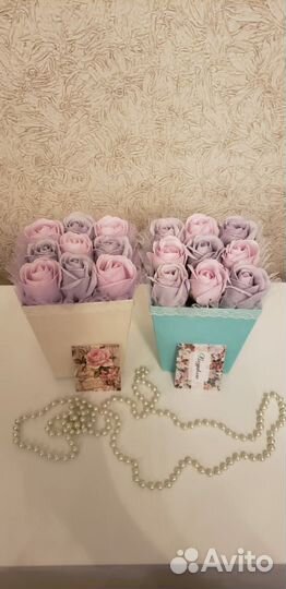 Букет из мыльных роз