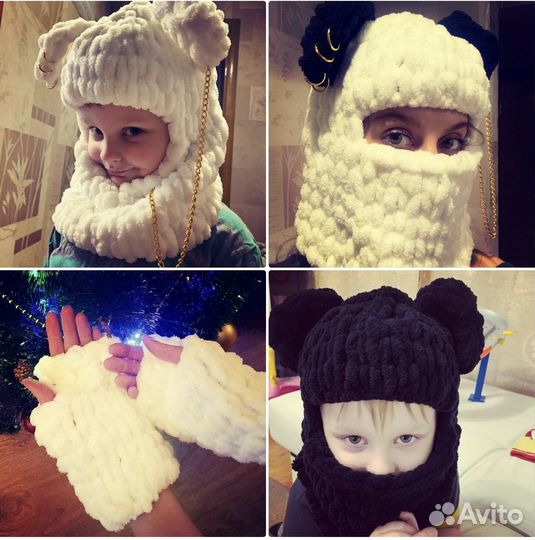 Балаклавы и митенки под заказ