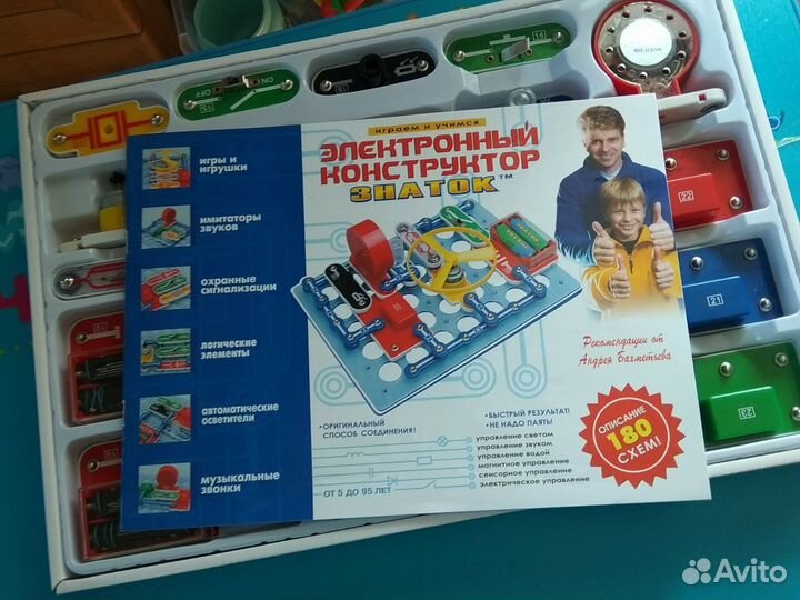 Электронный конструктор знаток 180 схем