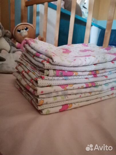 Пеленки детские фланелевые