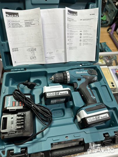 Аккумуляторная дрель шуруповерт makita