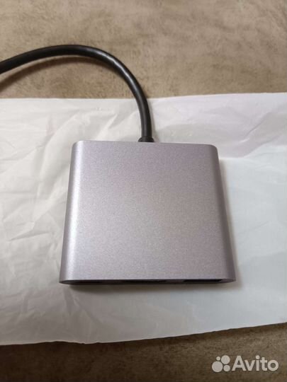 Переходник HUB USB 3.0- hdmi-Type C