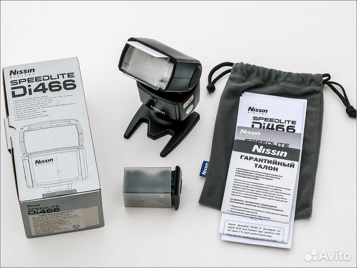Вспышка Nissin Di-466 для Nikon (ведущее число 33)