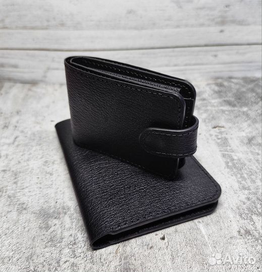 Комплект из натуральной кожи ручной работы