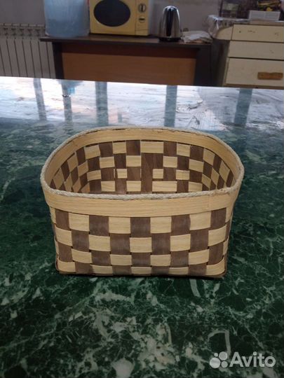 Плетеные корзинки из шпона