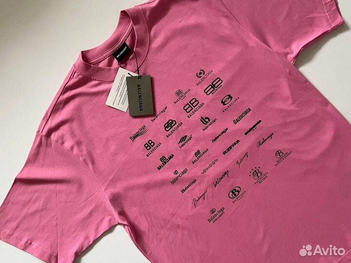 Розовая футболка Balenciaga SS23 Новая В упаковке