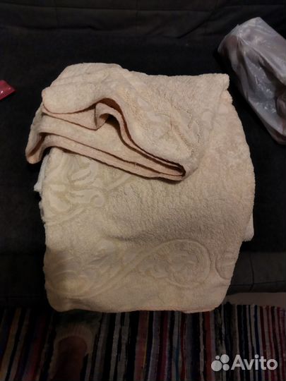 Полотенце банное махровое бу