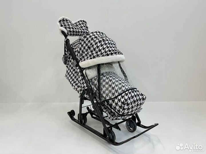 Теплые санки коляски