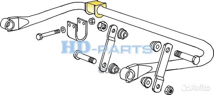 Втулка стабилизатора 312305 HD-parts