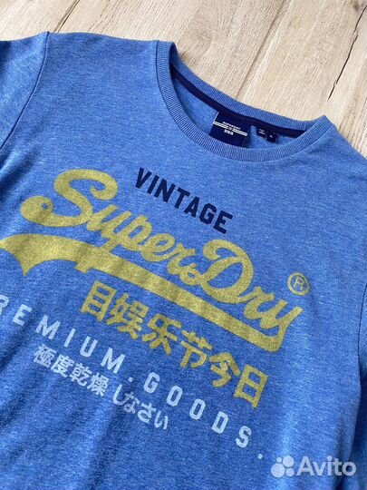 Лонгслив хлопковый SuperDry vintage унисекс