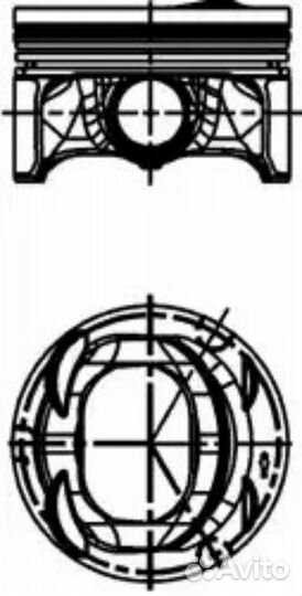 Kolbenschmidt 40846600 Поршень комплект VAG 08- 1