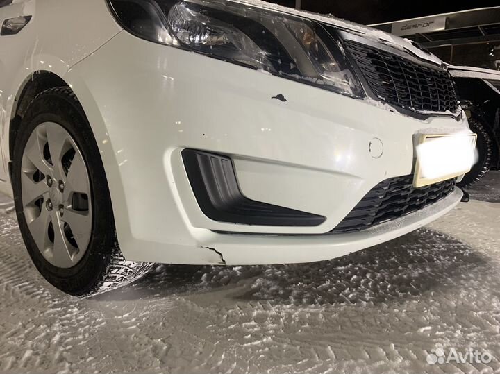 Передний бампер kia rio 3