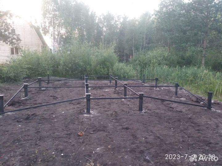 Винтовые сваи + монтаж