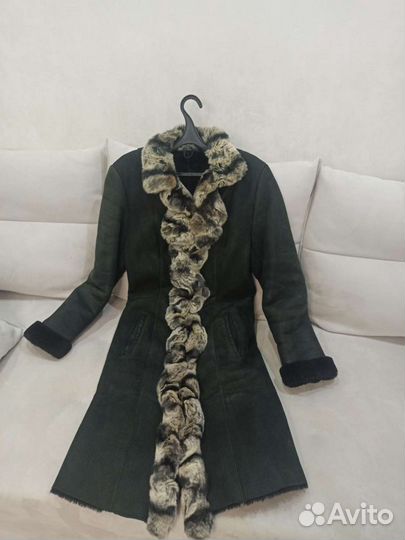 Дубленка натуральная женская 42 44 длинная