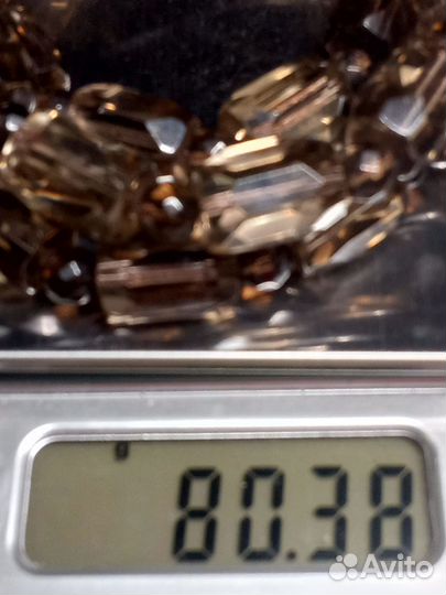 Бусы Коллекционные 60 см.Раухтопаз