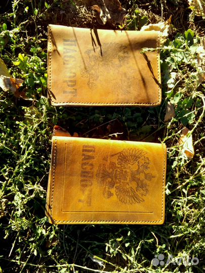 Обложка для паспорта из натуральной кожи