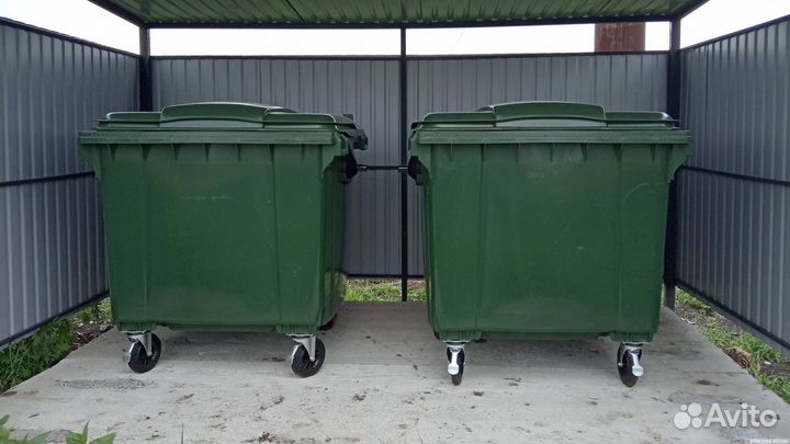 Пластиковый контейнер 1100л