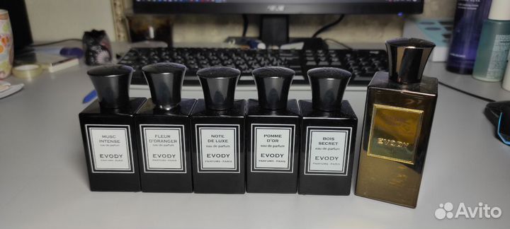 Парфюмерия Evody, Dior, Dolce gabbana