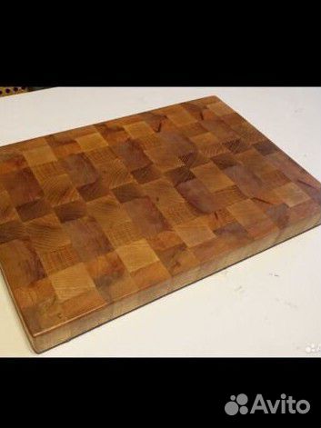 Торцевая разделочная доска из дуба, ясеня