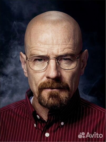 Брайан Крэнстон автограф на металле в рамке