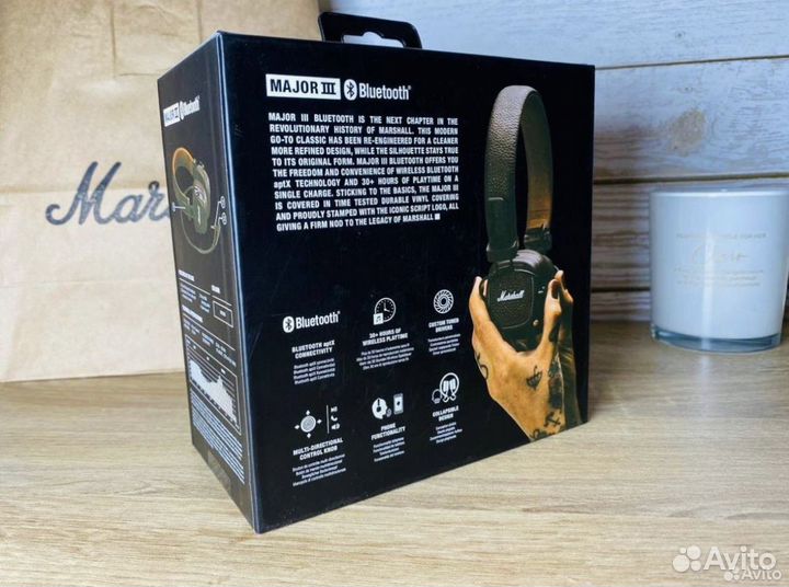 Беспроводные наушники marshall major 3