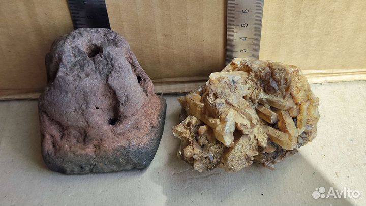 Природный камень, кварц, кристалл, минерал