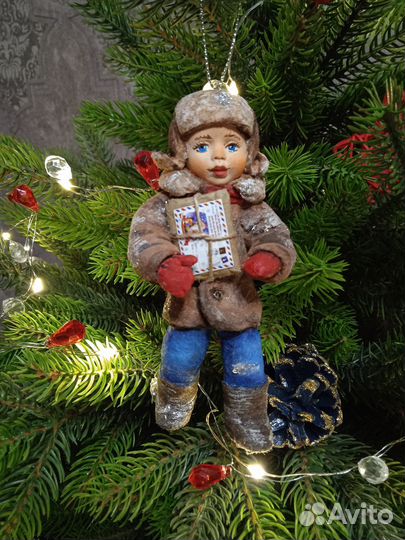 Ёлочные ватные игрушки 