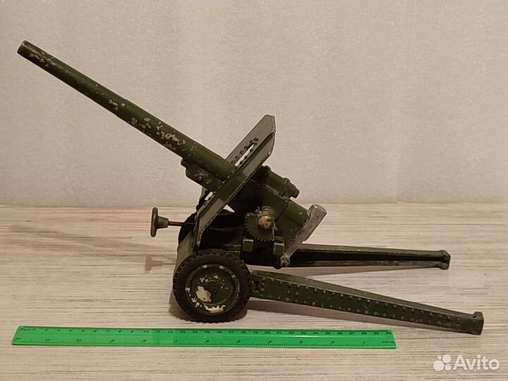 Игрушка СССР. Пушка. Большая. Металл