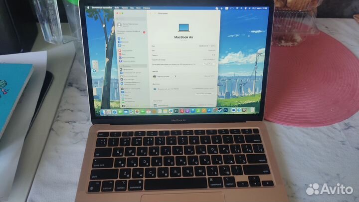 Macbook air m1 8г 256гб 2020