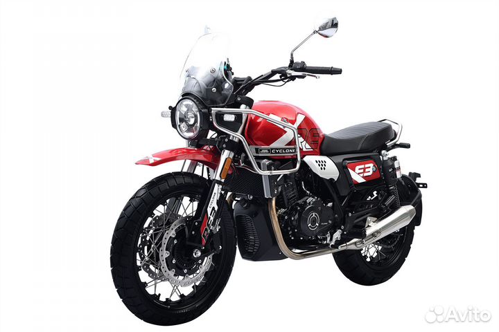 Дорожный мотоцикл Zonsen RE3 Scrambler red новый