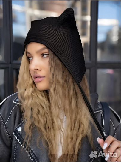 Шапка с ушками