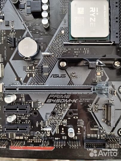 Материнская плата Asus Am4 Ryzen 5500 16gb