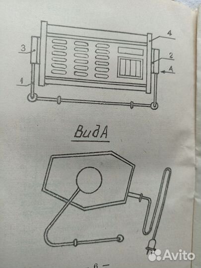 Электротепловентилятор Луч-2. СССР