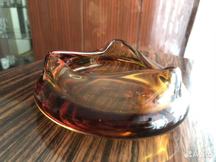 Вазочка, цветное стекло