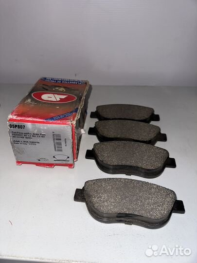 Колодки тормозные передние c4 partner