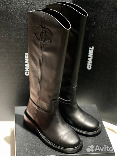 Сапоги кожаные Chanel