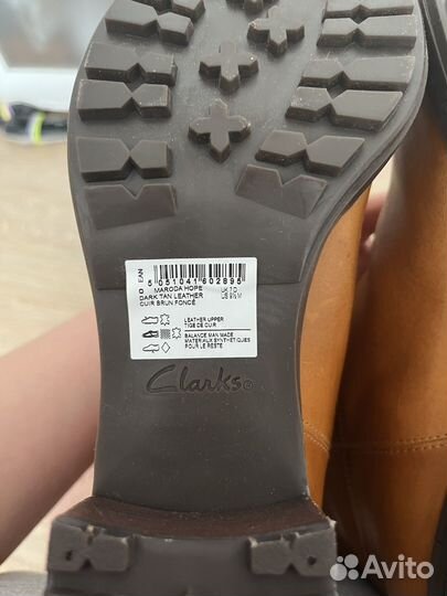 Сапоги Clarks 41 новые