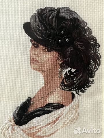 Картина вышитая крестом, ручная работа