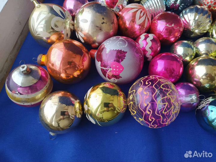 Елочные игрушки СССР на ёлку