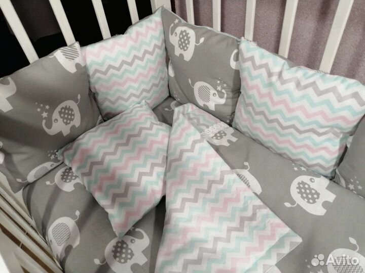 Бортики в детскую кроватку