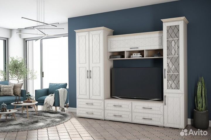 Гостиная стенка Британика. Компоновка 1