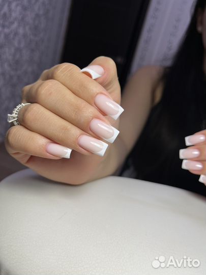 Маникюр гель лак наращивание ногтей