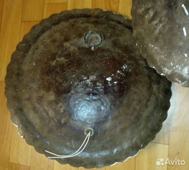 Антикварные бронзовые электрические бра