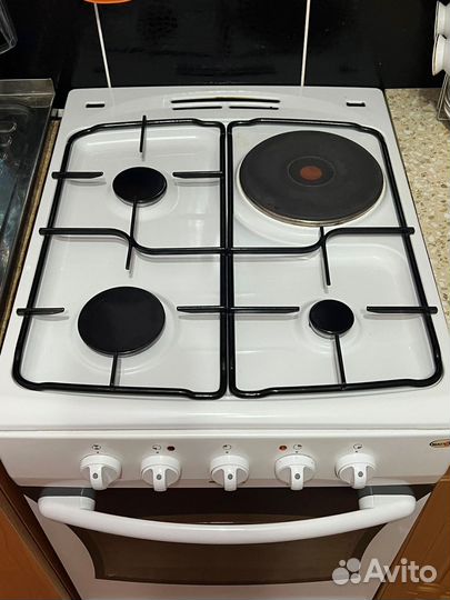 Плита газовая с одной электрокомфоркой