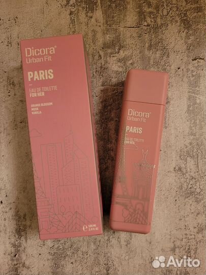 Туалетная вода dicora UF paris,100 мл