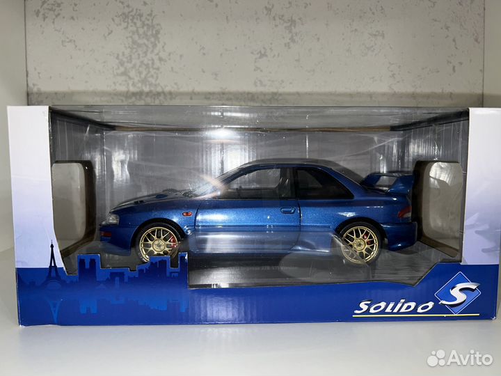 Solido subaru impreza 22B 1/18 – sonic blue – 1998