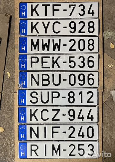 Автомобильные номера Венгрия