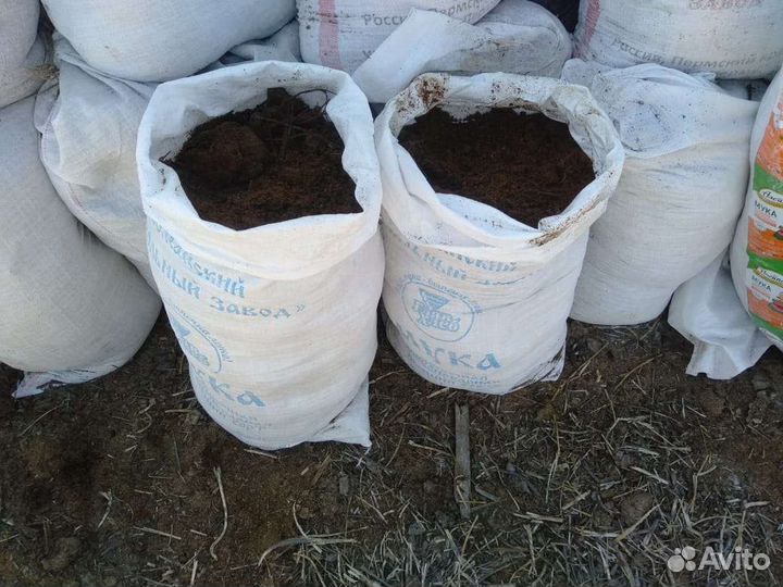 Навоз перегной в мешках коровяк